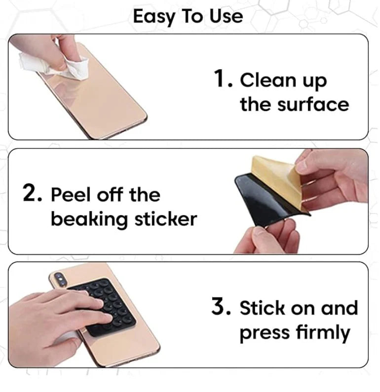 Portable Silicone Suction Cup Phone Mount Mini Suction Sticker